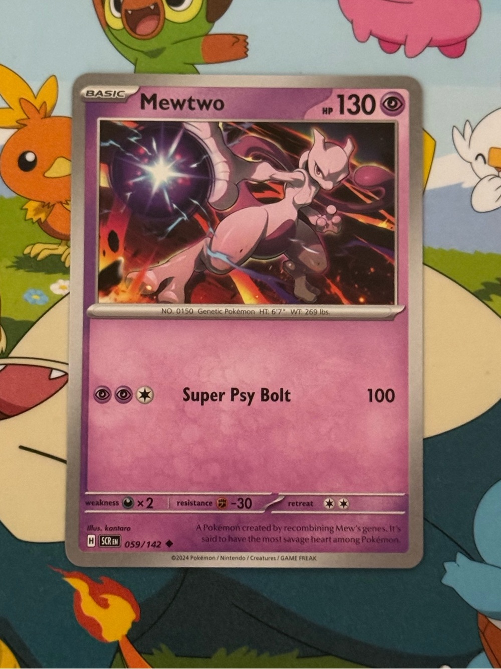 Mewtwo Pokémon TCG Stellar Crown Regular